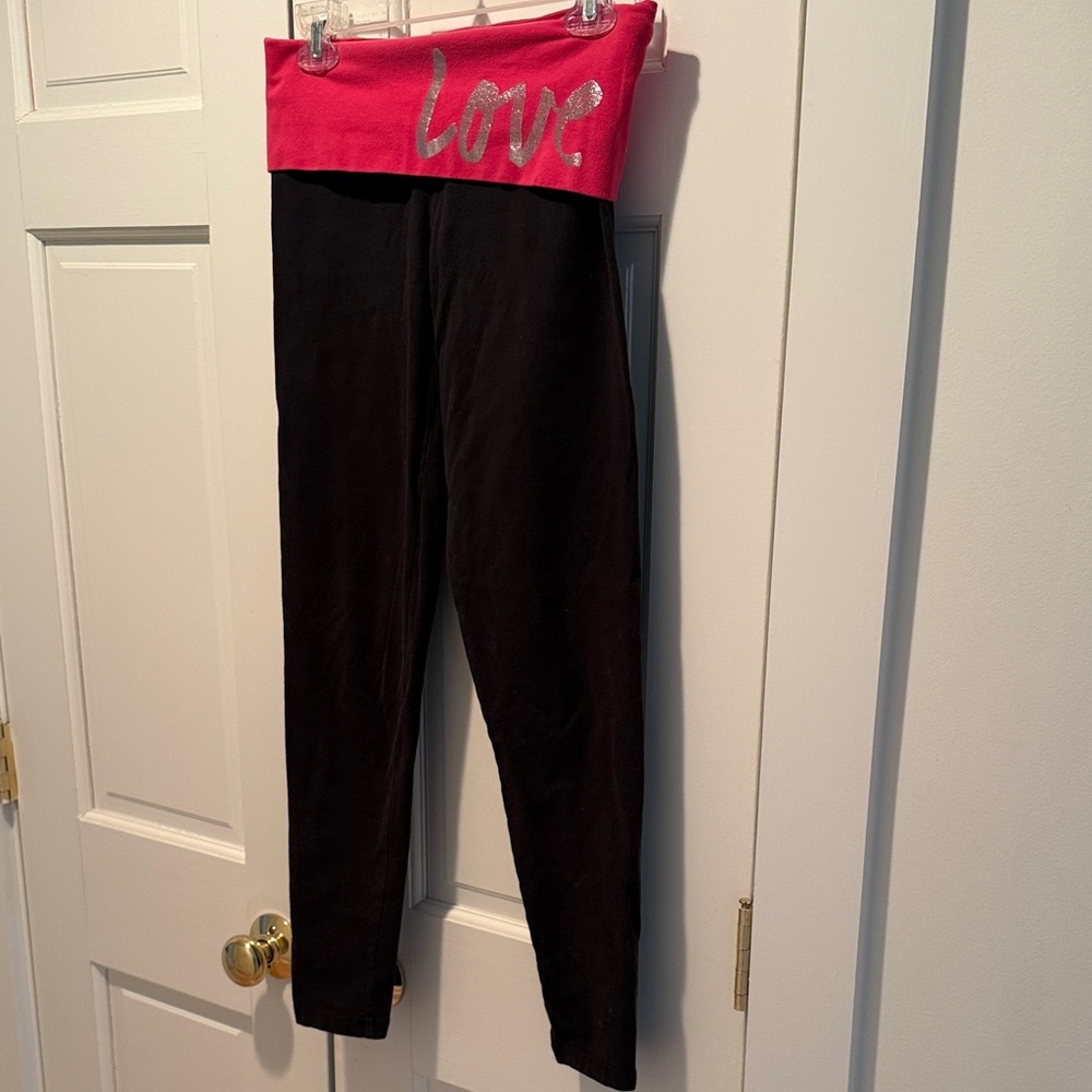 PINK Victoria's Secret fold over Waistband yoga Leggings